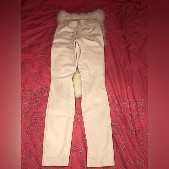 Zara Leather pants cream (white) - Picture 2 of 3